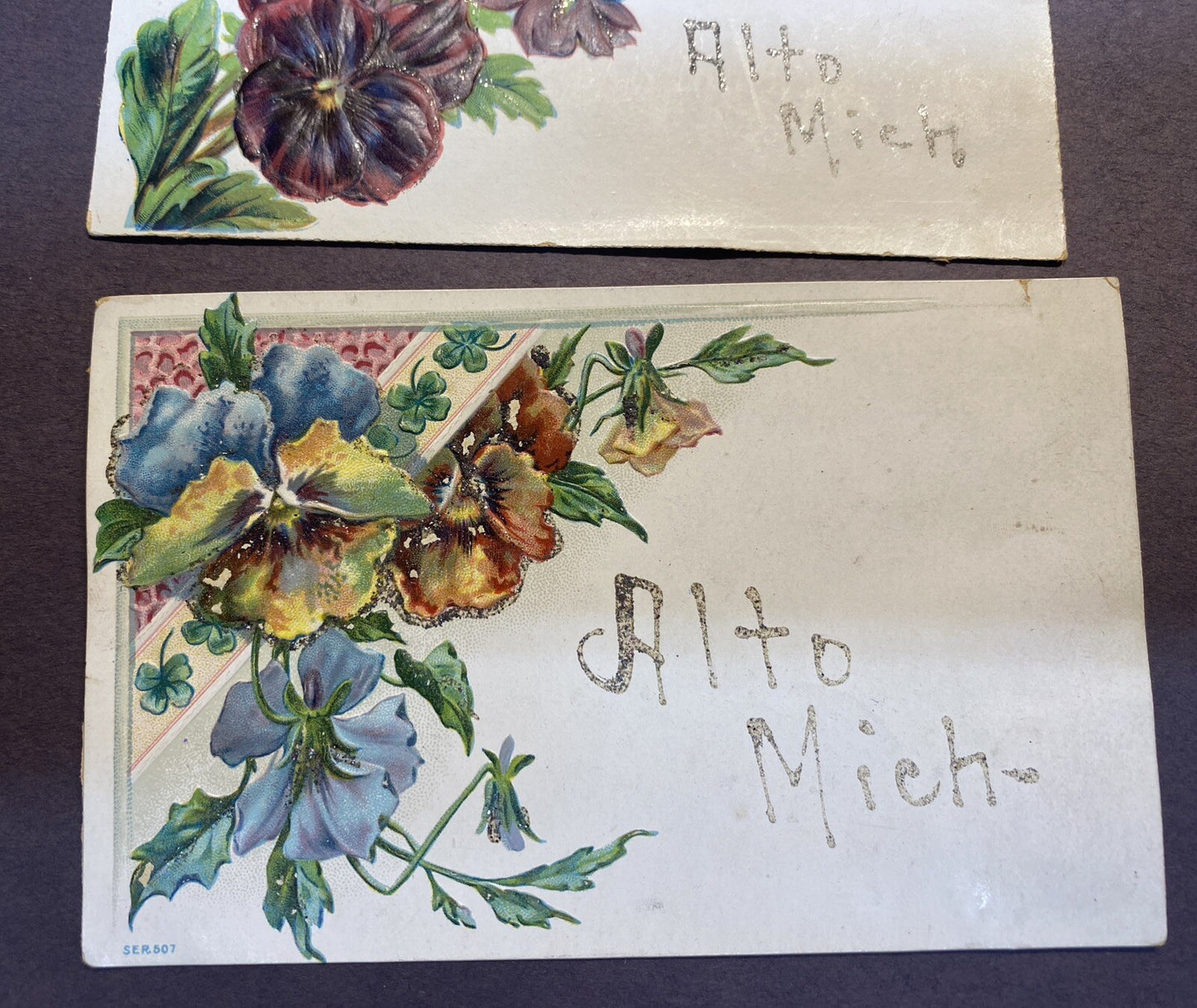 Lot of 3 Alto Michigan Mich MI Postcard Flowers & McKewen Lake