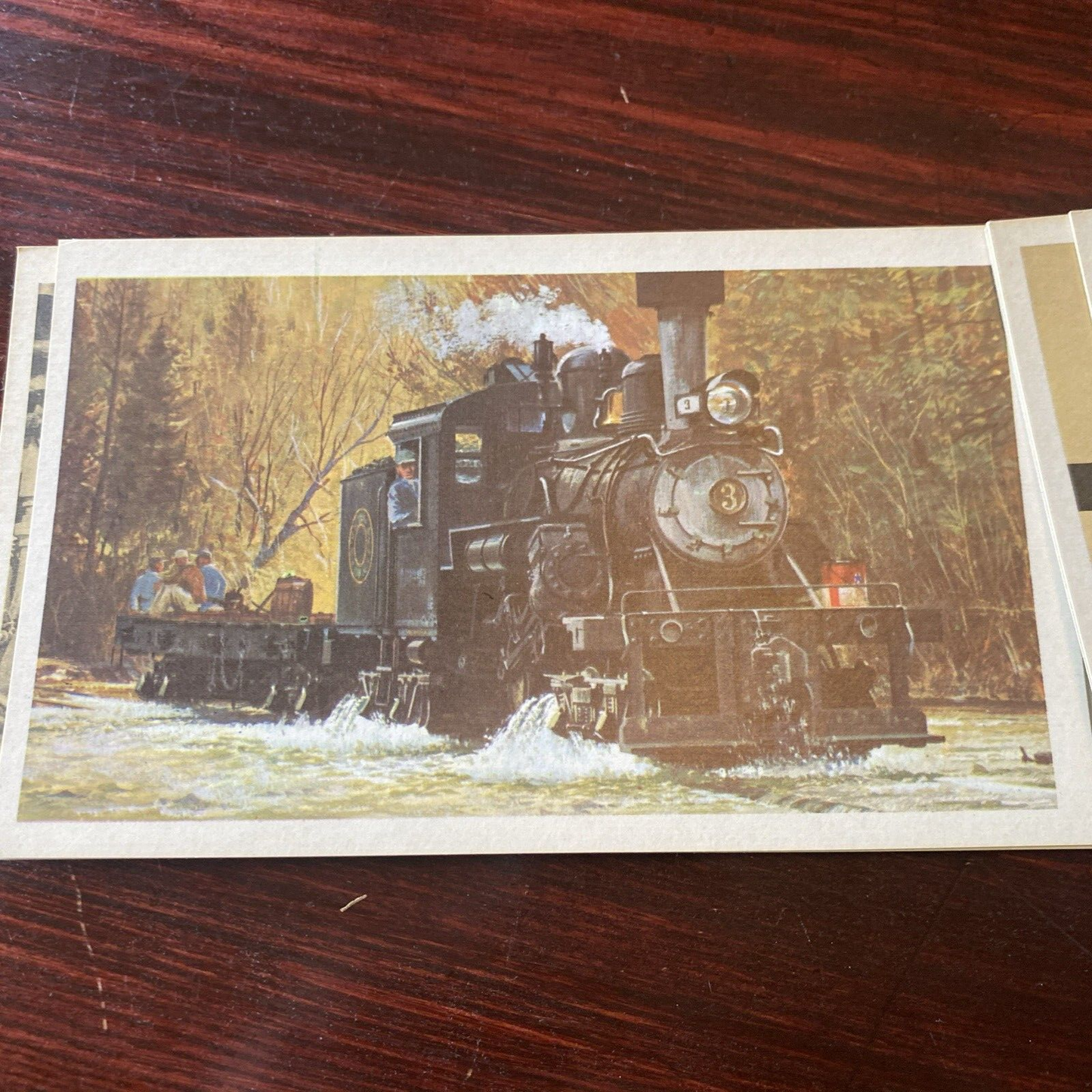 Complete Set of 40 American Heritage Picture and History Cards -Trains 1829-1960