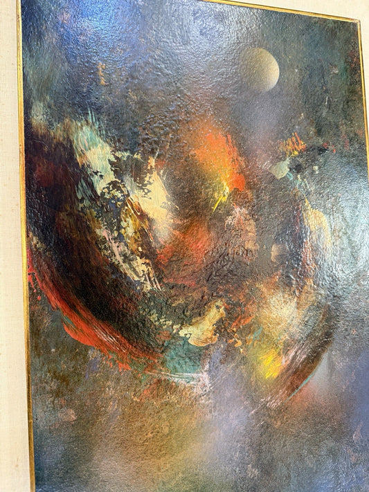 Leonardo Nierman Original Painting 1967 Framed Art