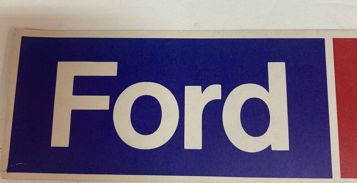 FORD DOLE Bumper Sticker President GERALD R FORD Grand Rapids Michigan MI