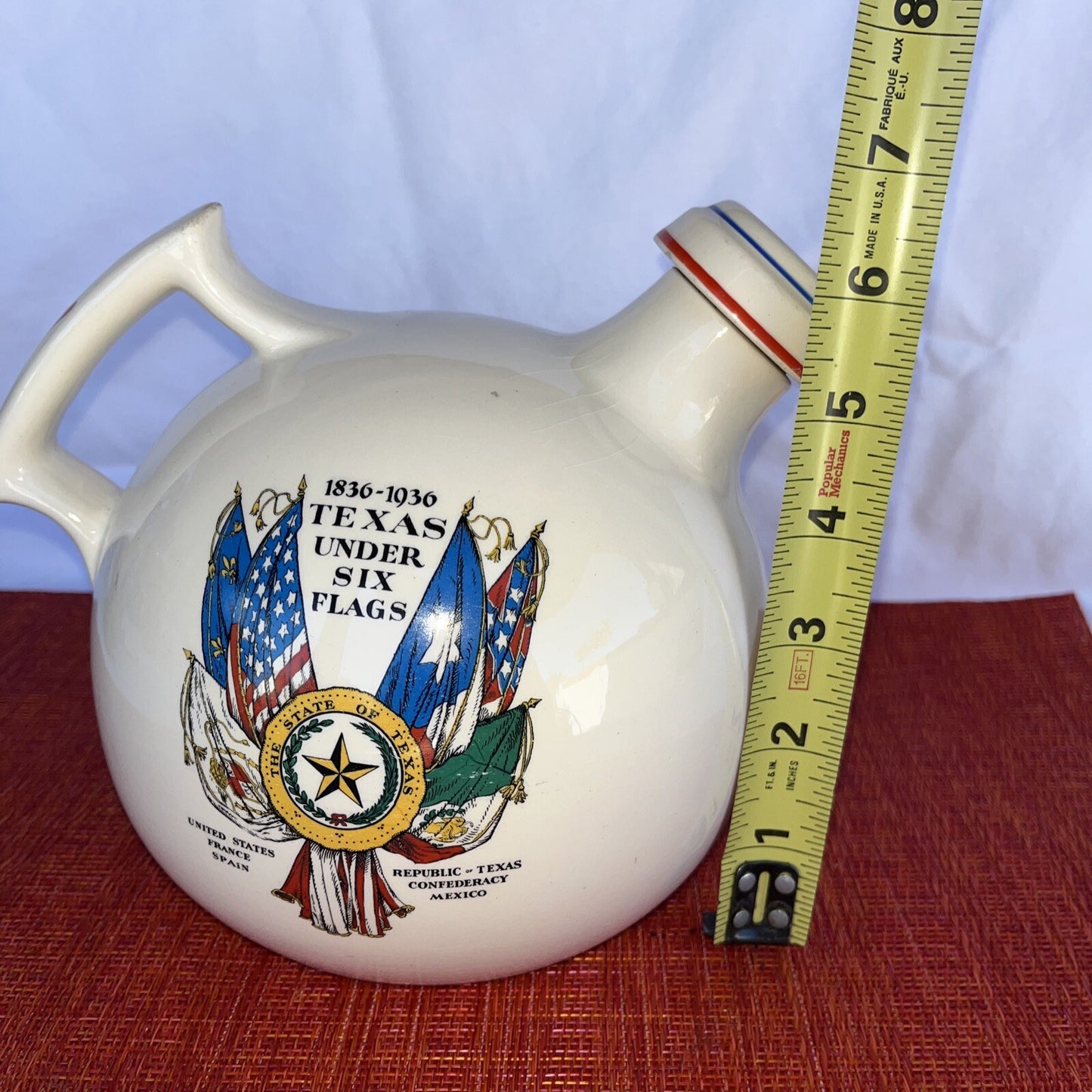 Texas Centennial Water Jug 1936 Vintage by Universal Potteries