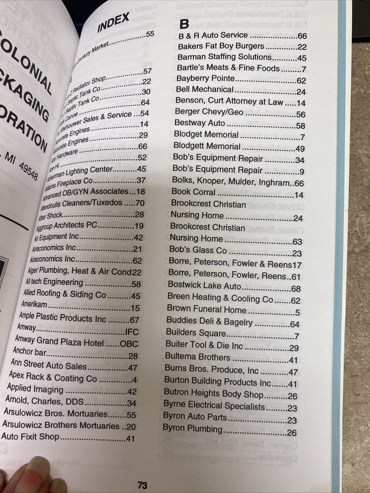 1996 FOP Fraternal Order of Police Lodge 97 Grand Rapids MI Directories 
