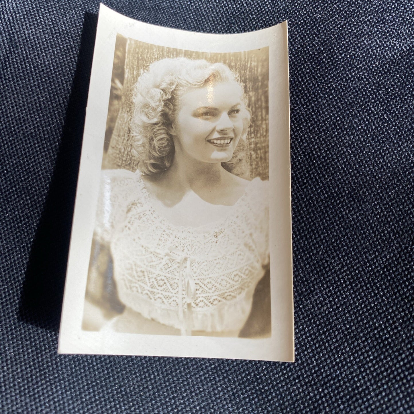 Real Photo June Haver  2.5" x 4" Hollywood Movie Star Fan Club