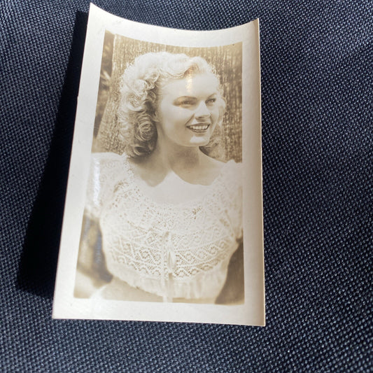 Real Photo June Haver  2.5" x 4" Hollywood Movie Star Fan Club