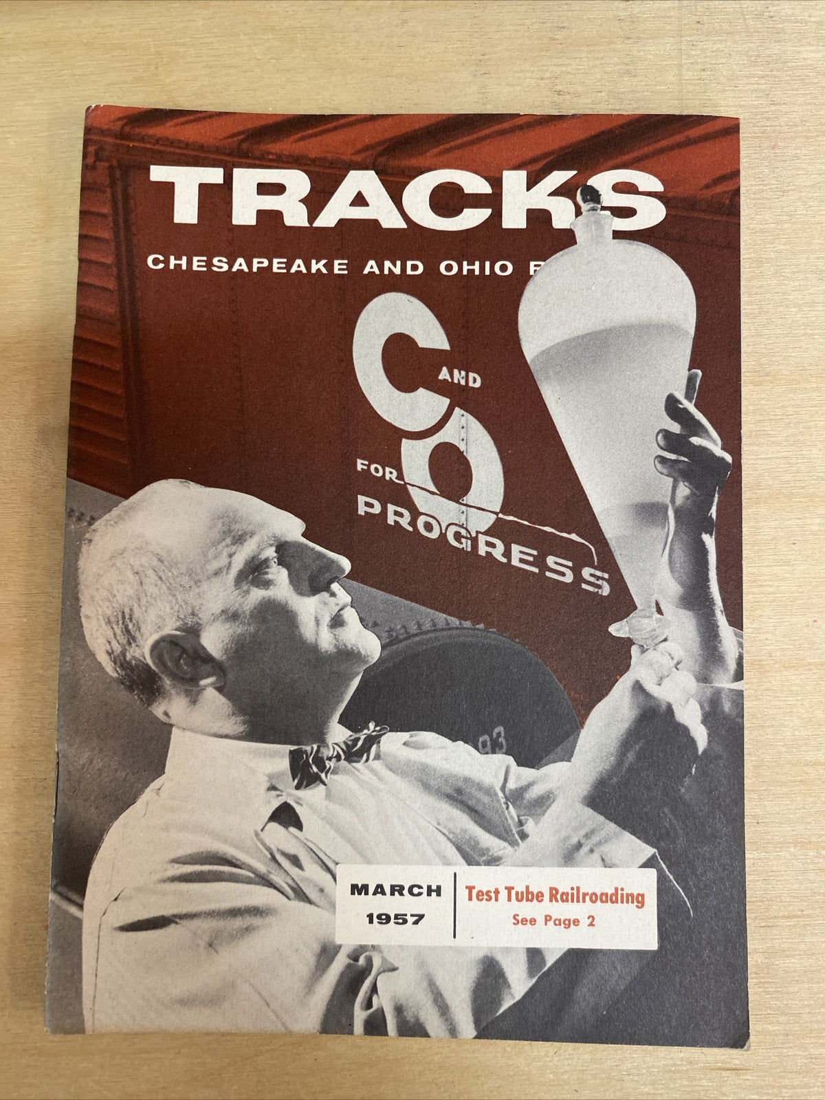 March 1957 TRACKS MAGAZINE CHESAPEAKE & OHIO RAILROAD RR TRAINS  