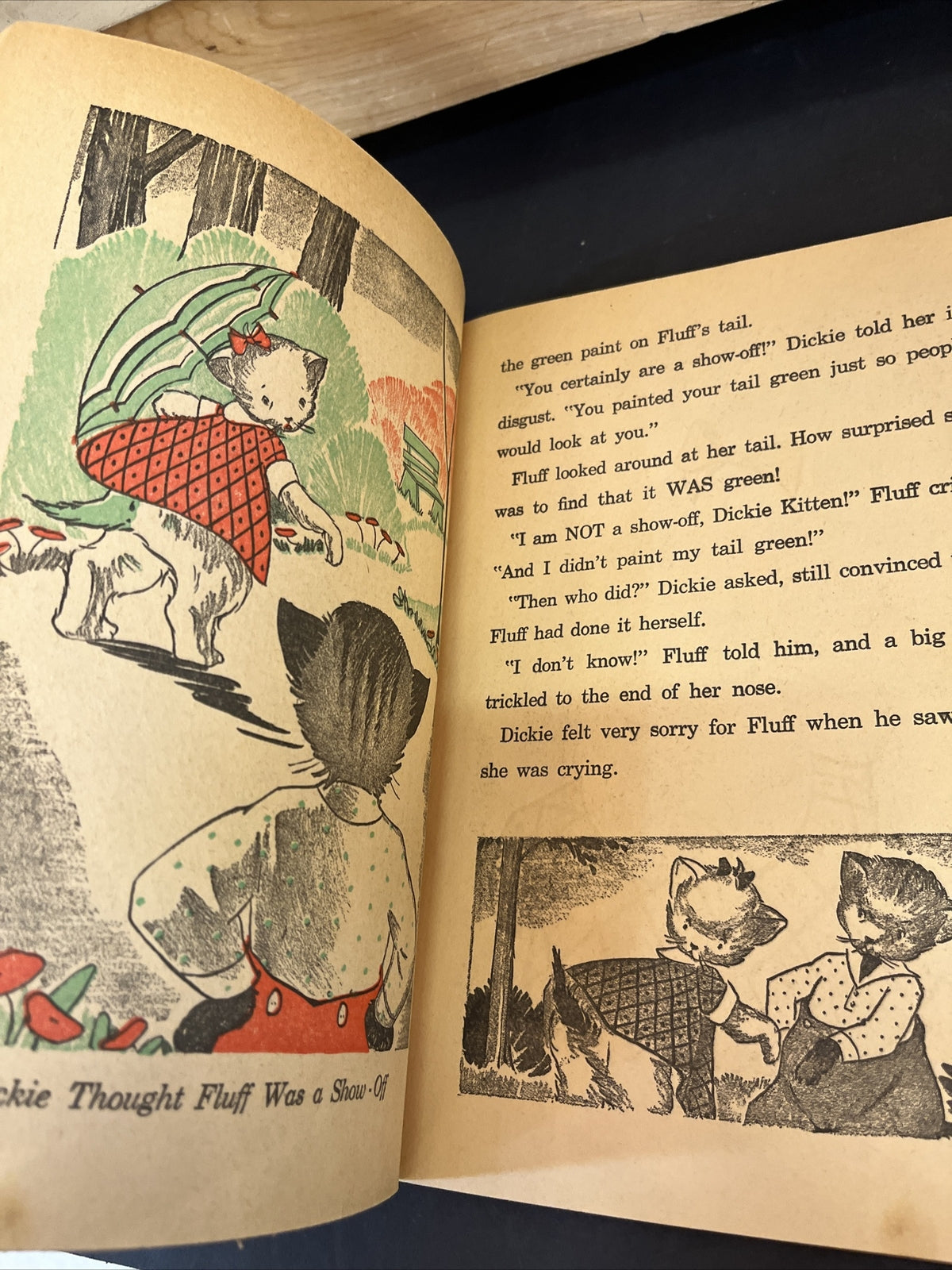 Very Rare 1939 Little White Kitten Children Book By June Scheckler Whitman Publi