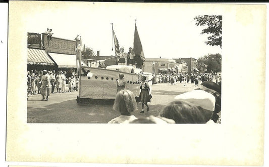 Real Photo Grand Haven  MI Michigan 1934 Parade  Columbus Boat Float