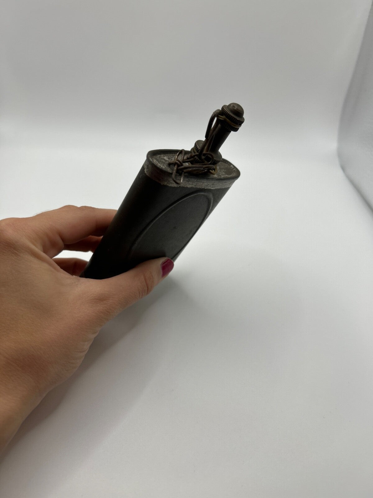 Rare Old Vintage Gun Oil Can, Spotoil Or Spot Oil WWII