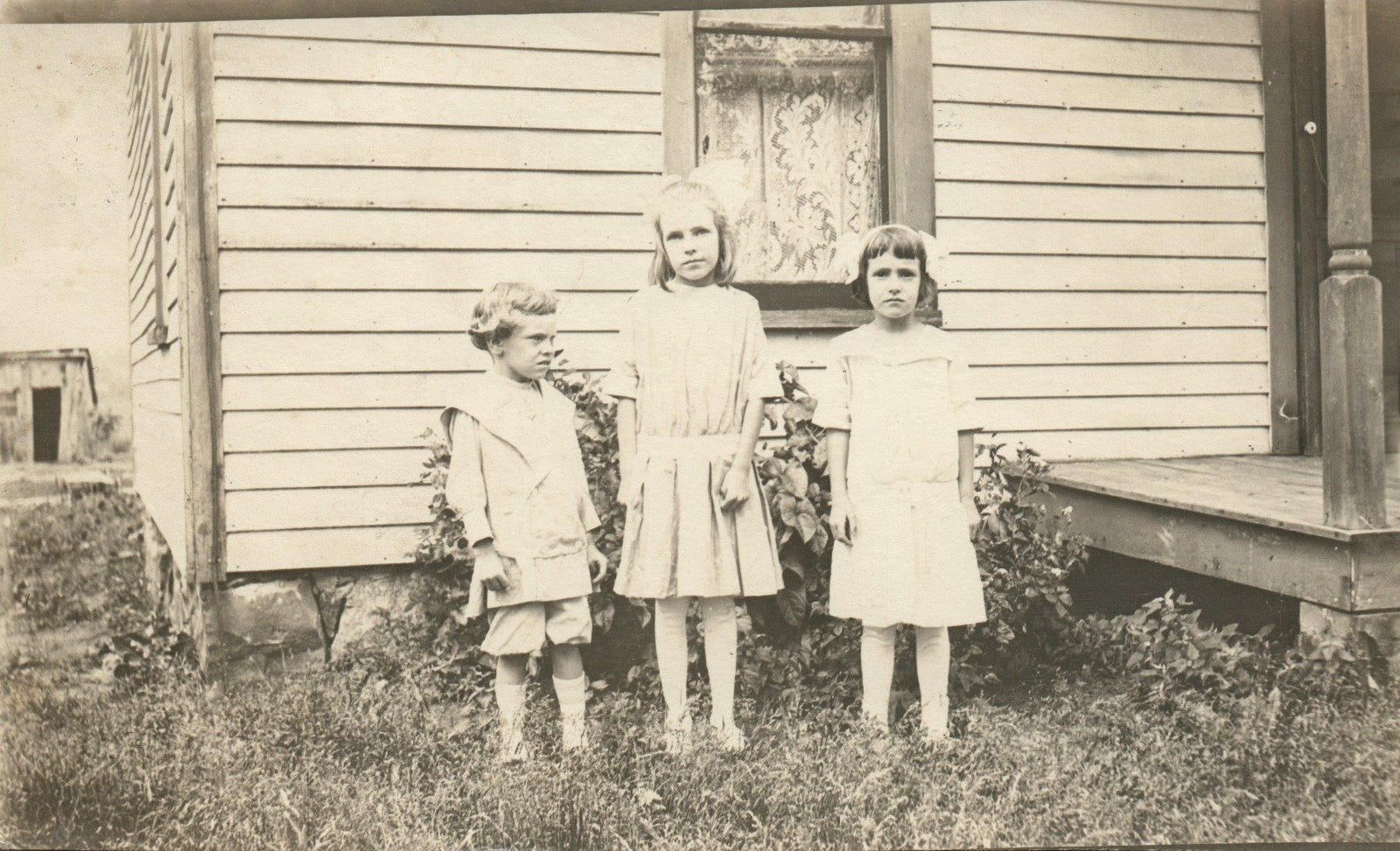 Children Young Girls Real Photo Postcard