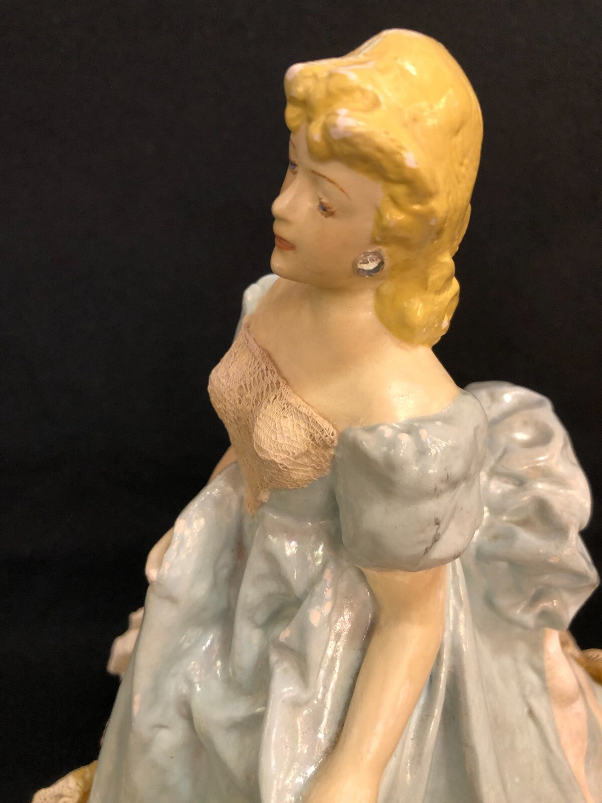 Vintage 1951 Bertie Butorac Chalkware Woman Figurine