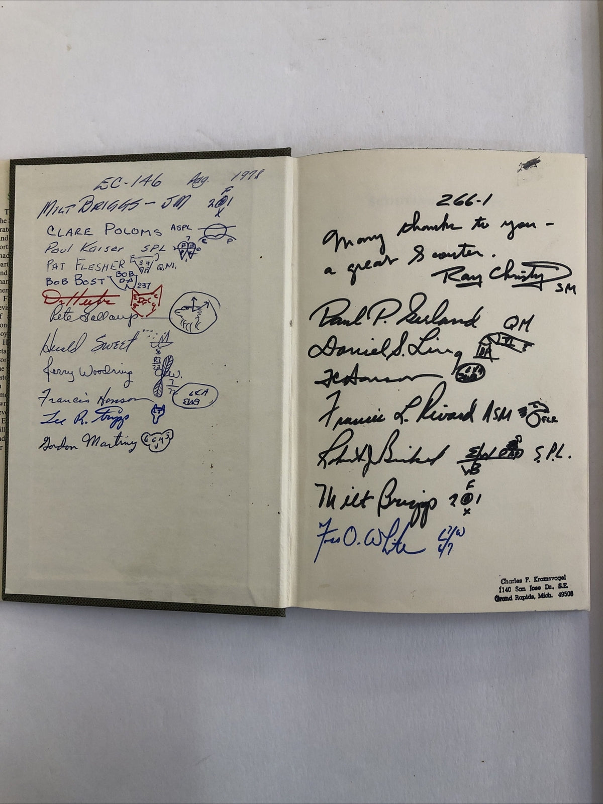 SCOUTING FOR BOYS By Robert Baden-Powell with Scout Signatures Hardcover 1967