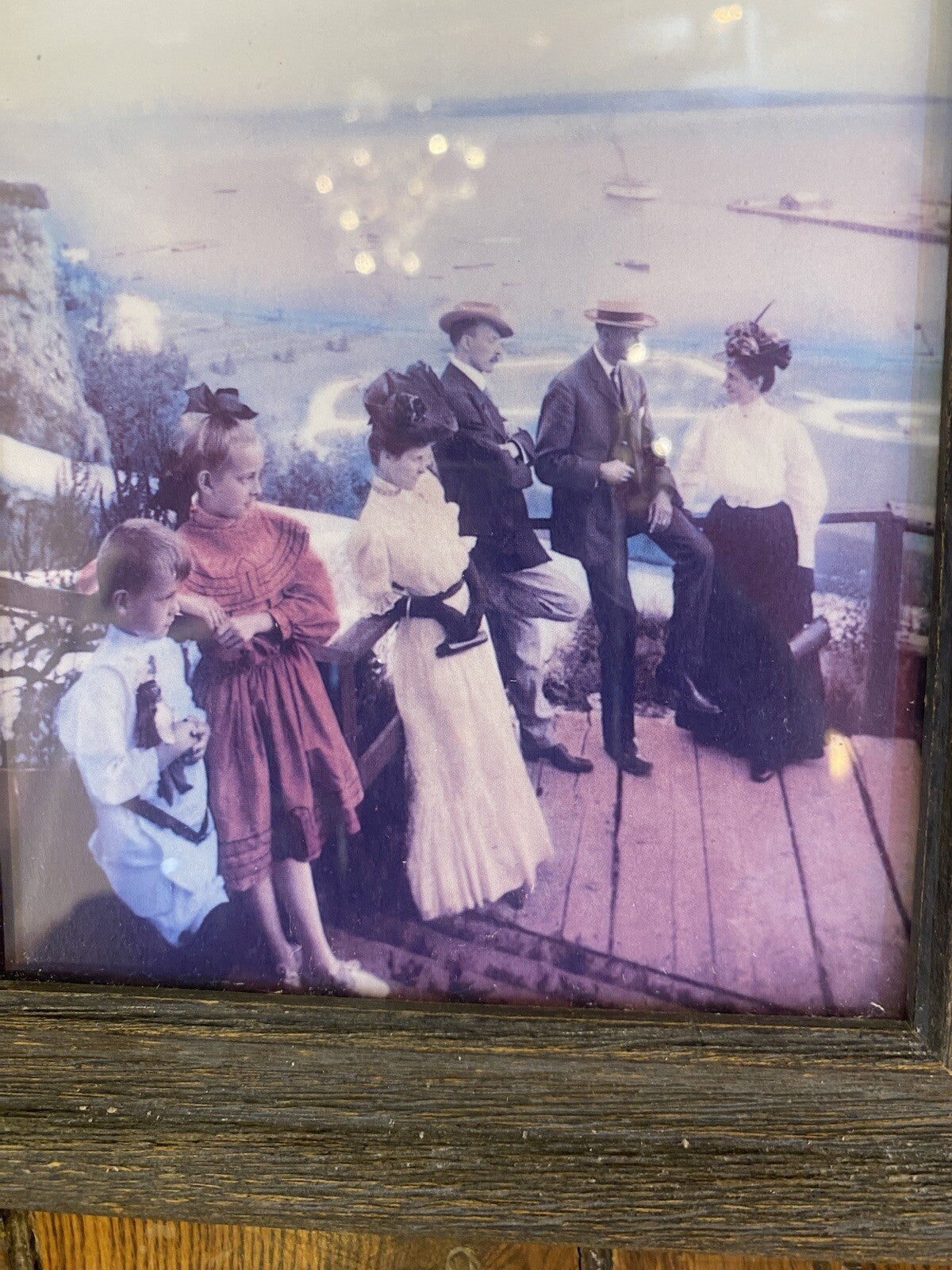 Vintage four Framed photographs Mackinac Mackinaw Island Hotel Motel MI Michigan