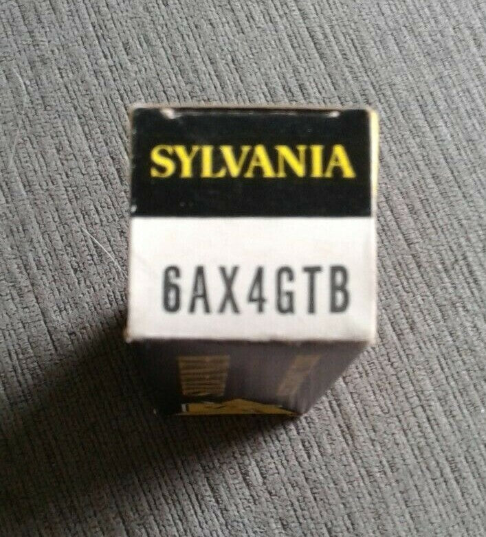 Vintage Sylvania 6AX4GTB Electronic Electron Vacuum Radio Television Tube  