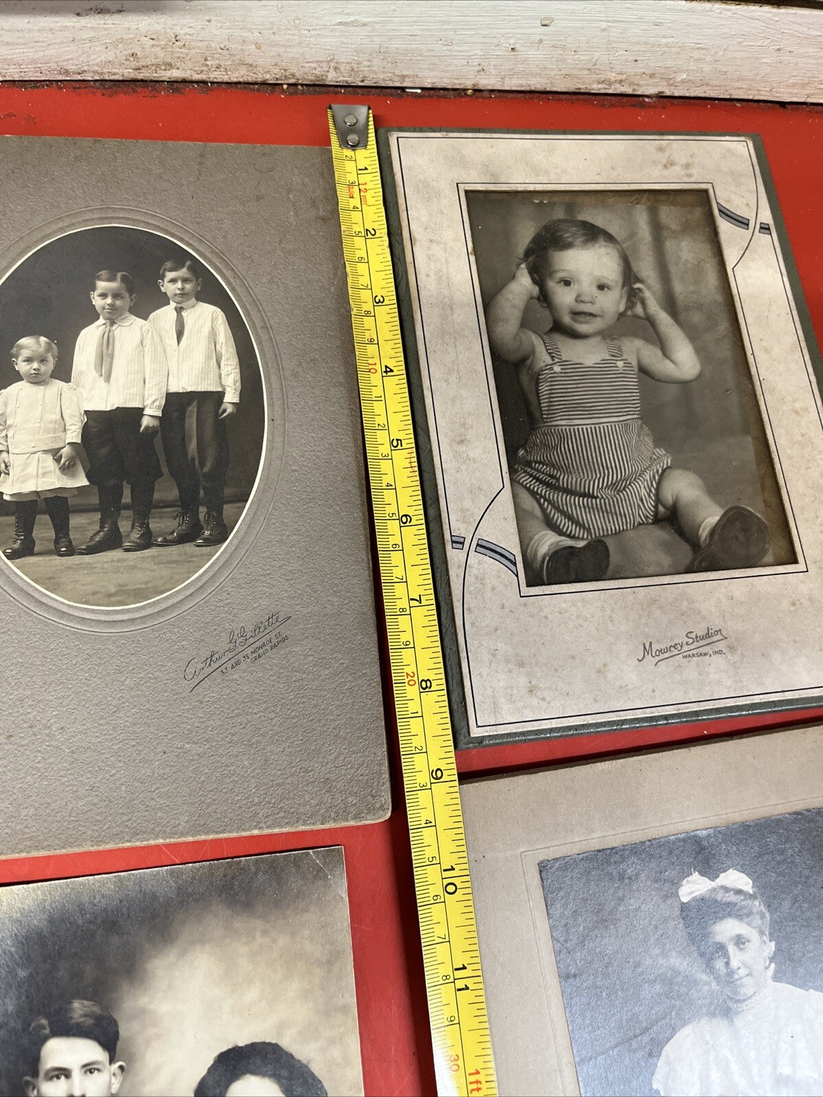 ANTIQUE 1900's ORIGINAL PEOPLE  PHOTO LOT 4