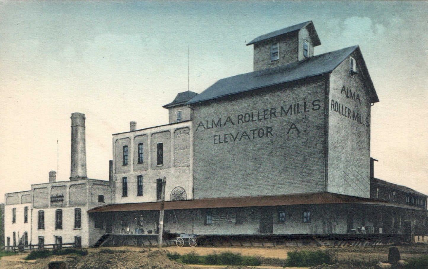 9809 Alma Roller Mills Elevator A Company Alma Michigan  MI Postcard