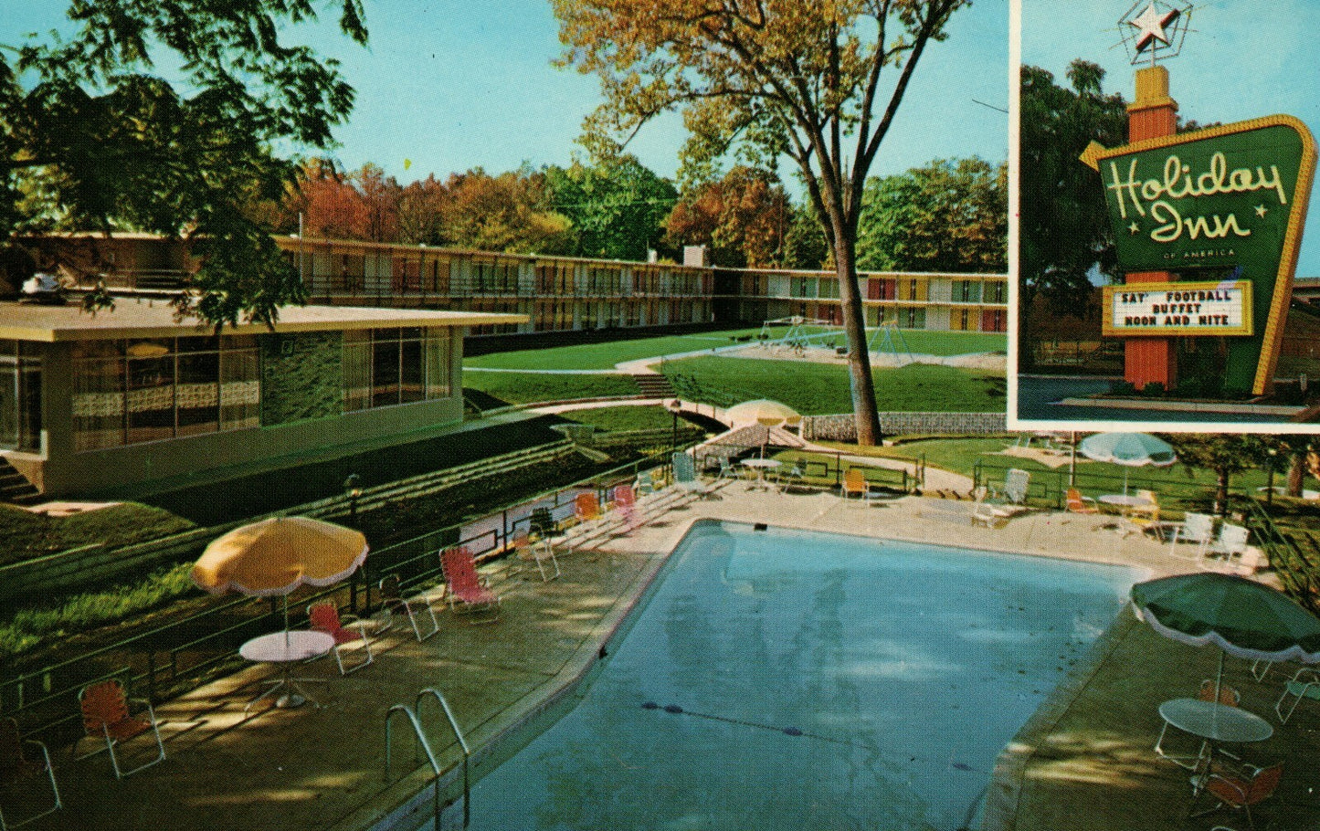 Holiday Inn Motel US 31 Exit 8 Indiana Turnpike South Bend Indiana IN  Postcard