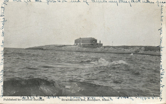 Straitsmouth Inn Rockport Mass Vintage Postcard