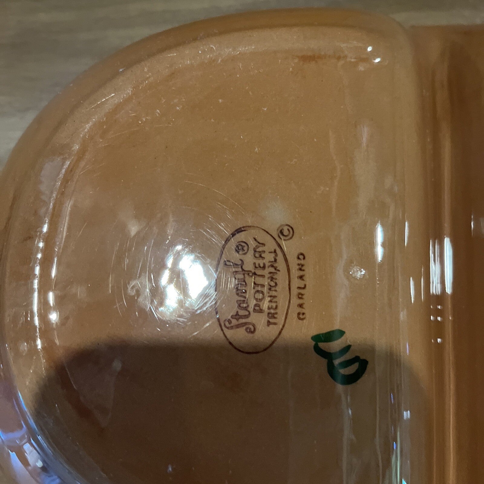 Stangl Pottery GARLAND 10 5/8" Divided Serving Bowl Red White Green Floral EXC.