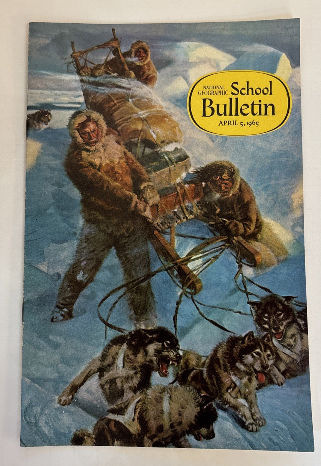 National Geographic School Bulletins Feb-May & Sept 1965 Lot of 5