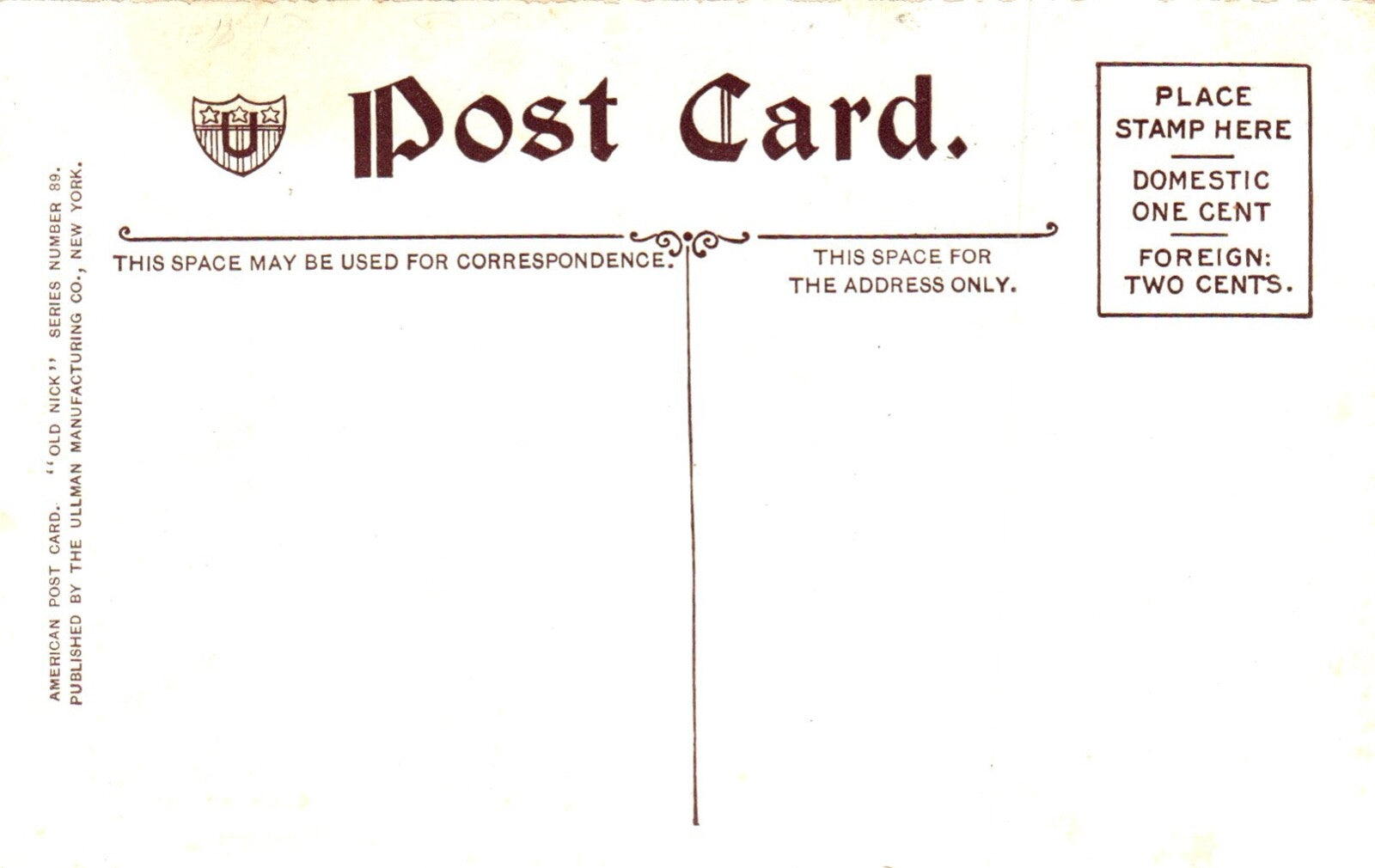 For a Merry Christmas Santa Claus Carrying Decorated Tree Vtg Santa Postcard