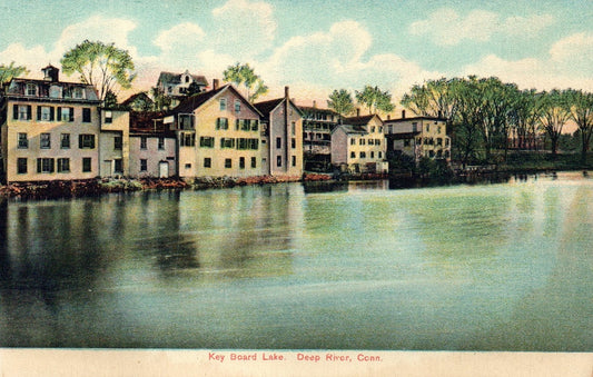 Key Board Lake in Deep River CT Connecticut Postcard
