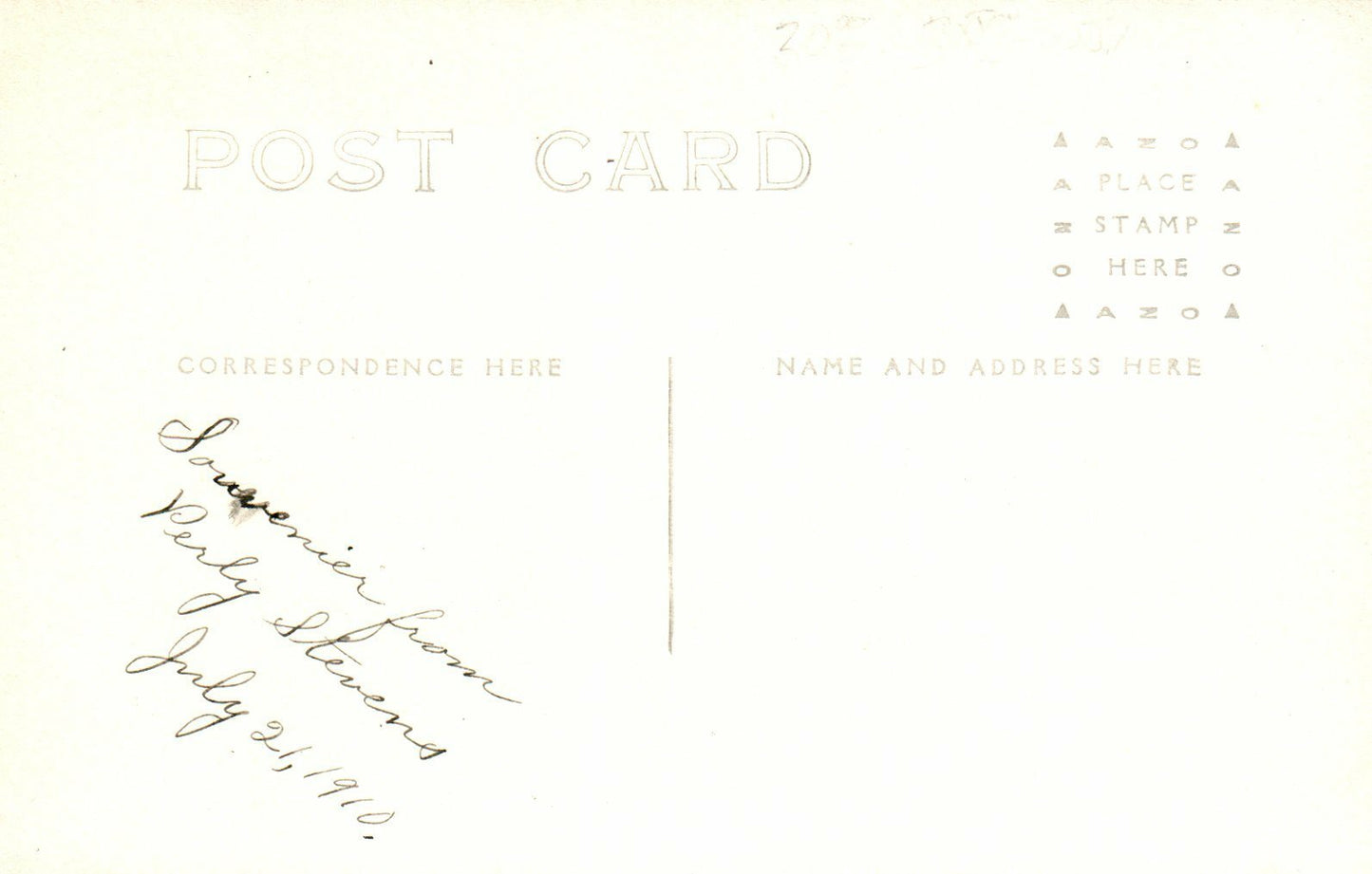 Real Photo Broadway Looking West Woodland Michigan MI Postcard