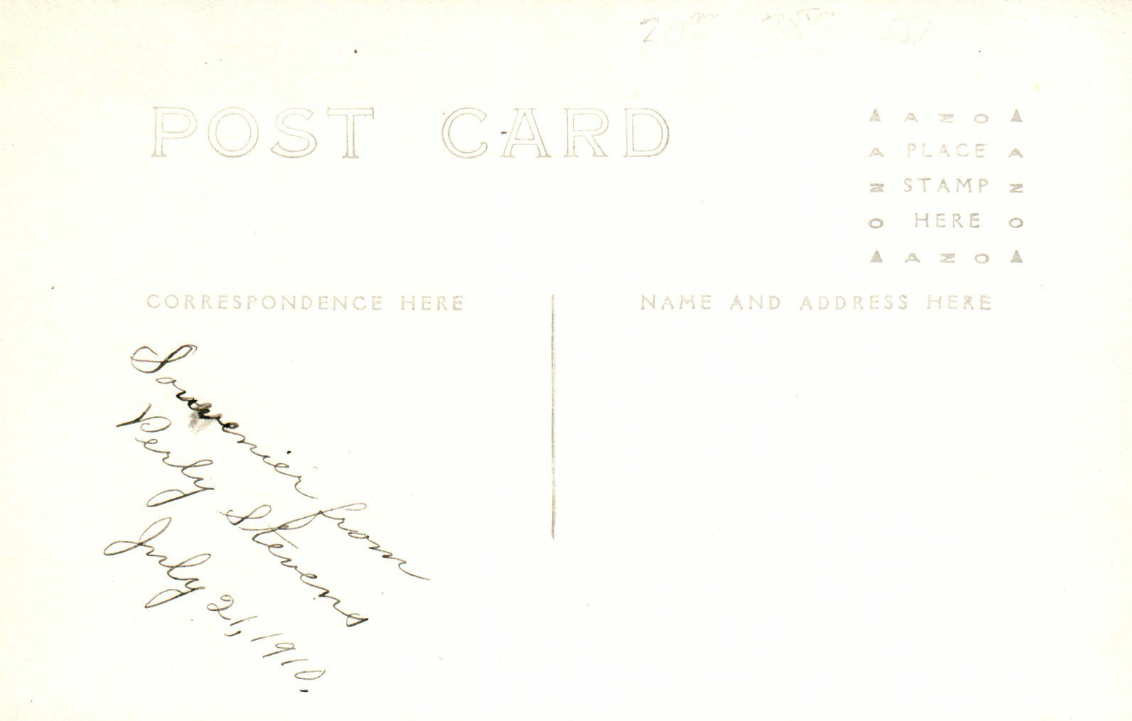 Real Photo Broadway Looking West Woodland Michigan MI Postcard