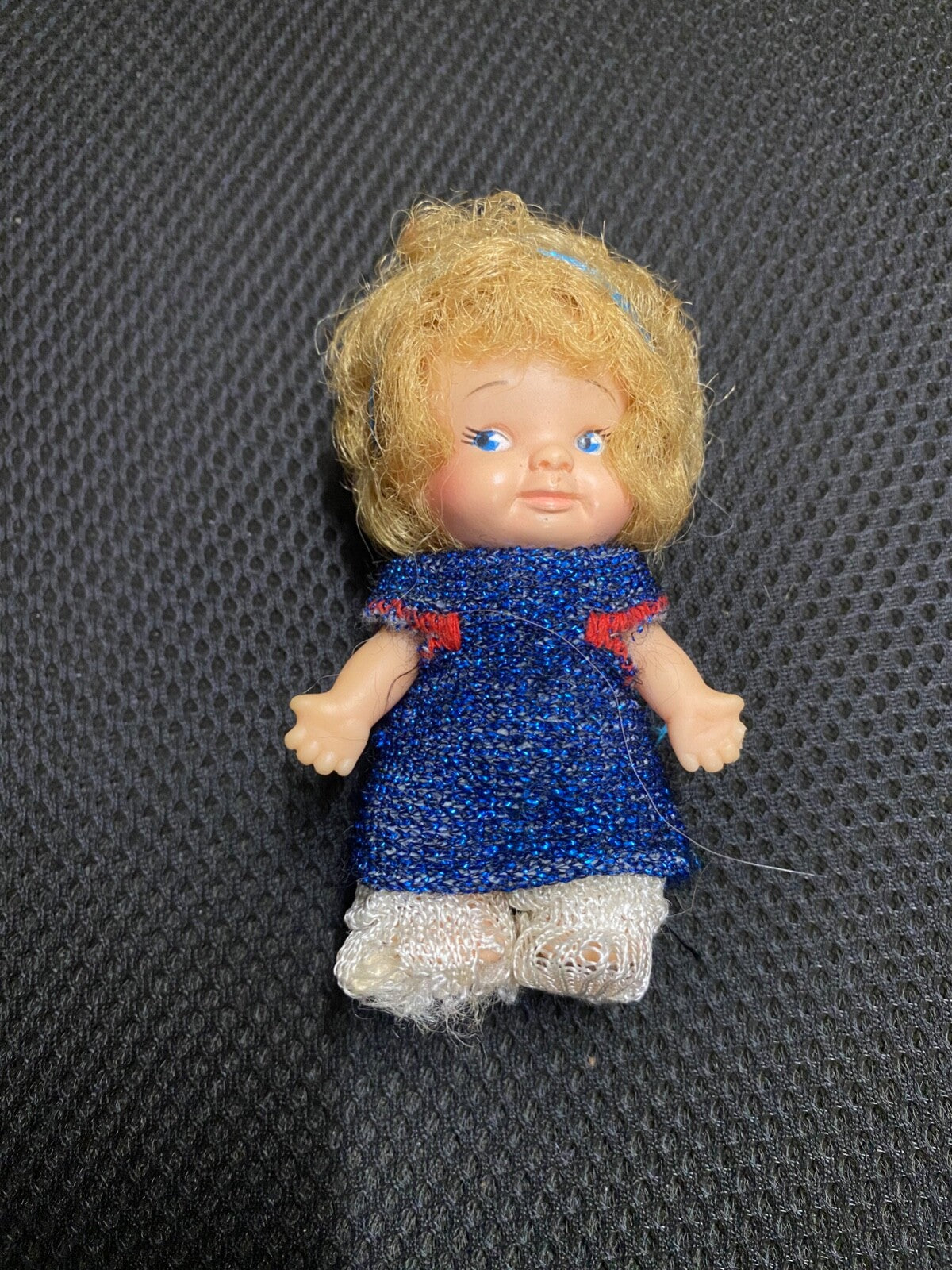 Vintage 1965 Pee Wee Doll U.D. Co Inc. W/ Blue Dress Shoes & Socks