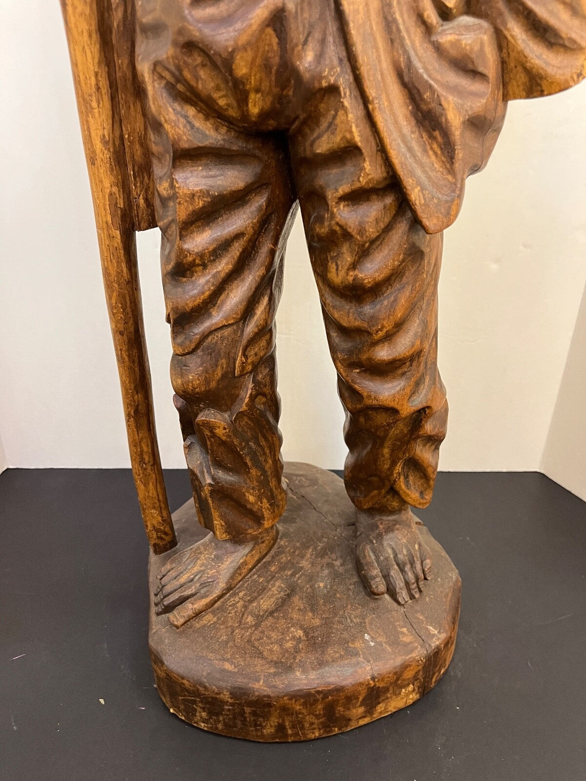 Vintage 1950's/60's Hand Carved Wooden Man "The Traveler"