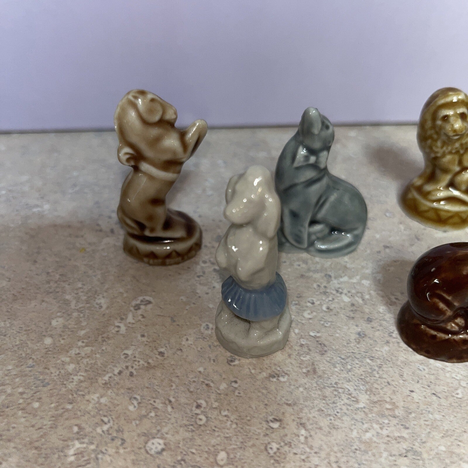 Wade Whimsies Lot Of 6 Vintage  Miniature Circus Figurines England