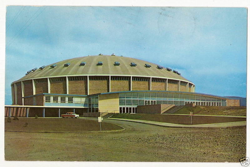 Montana State College Field House Postcard MT