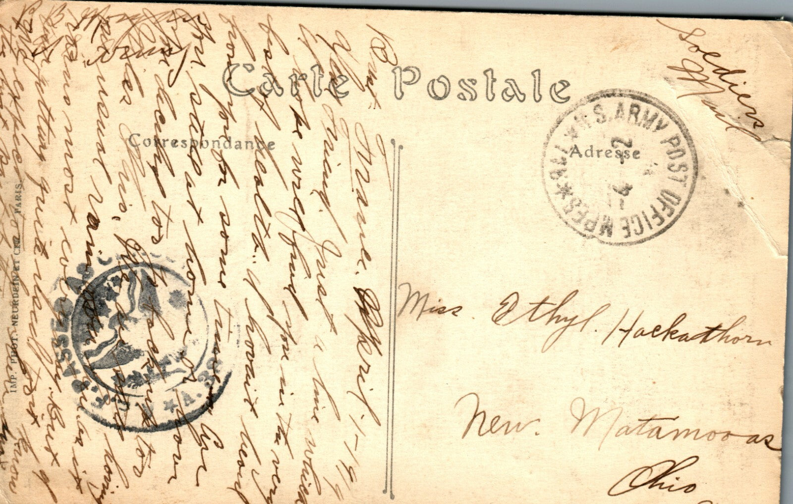 Marine Militaire Le Croiseur de Premier Rang ND photo Ship Postcard