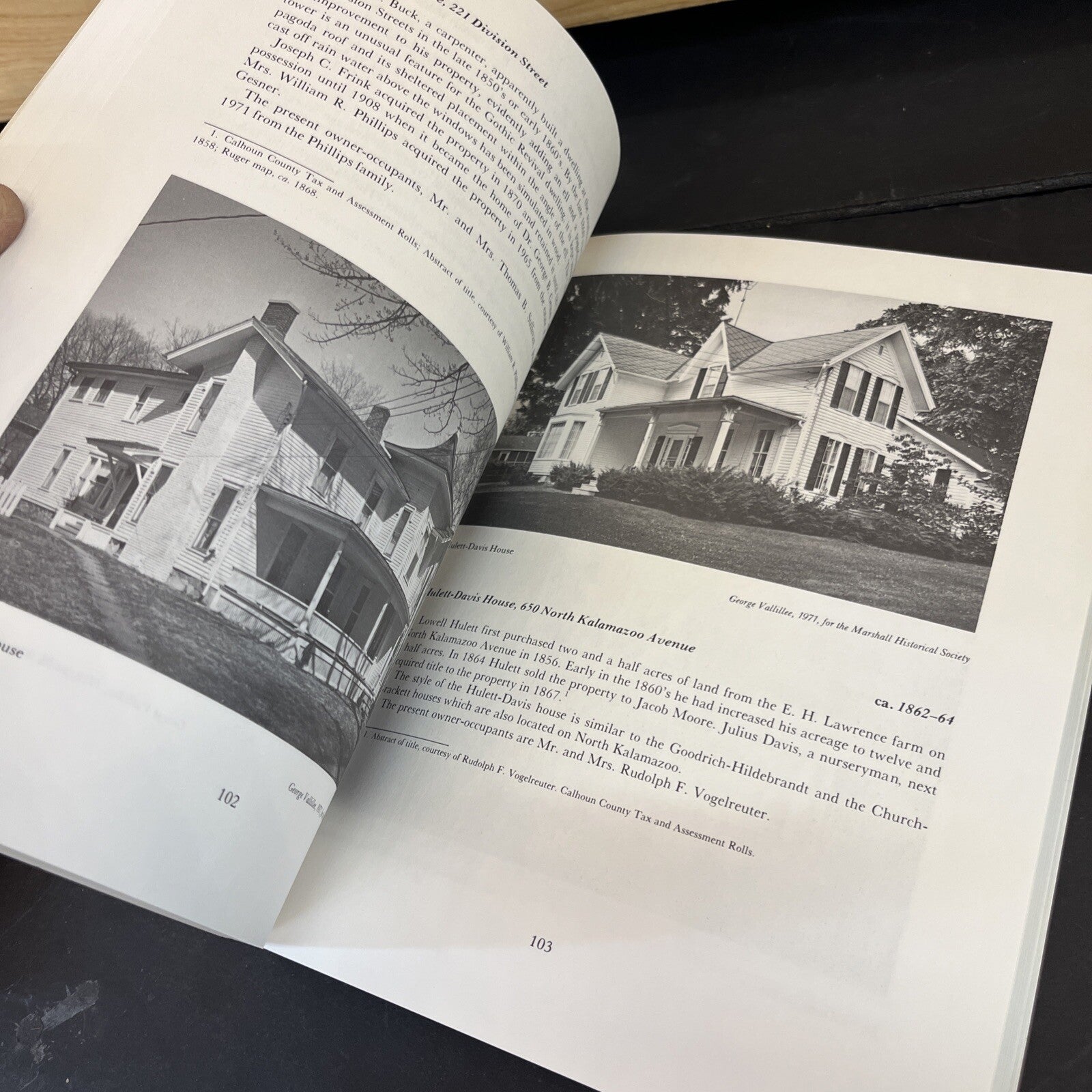 Nineteenth Century Homes of Marshall Michigan by Mabel Skjelver - 1971, Signed