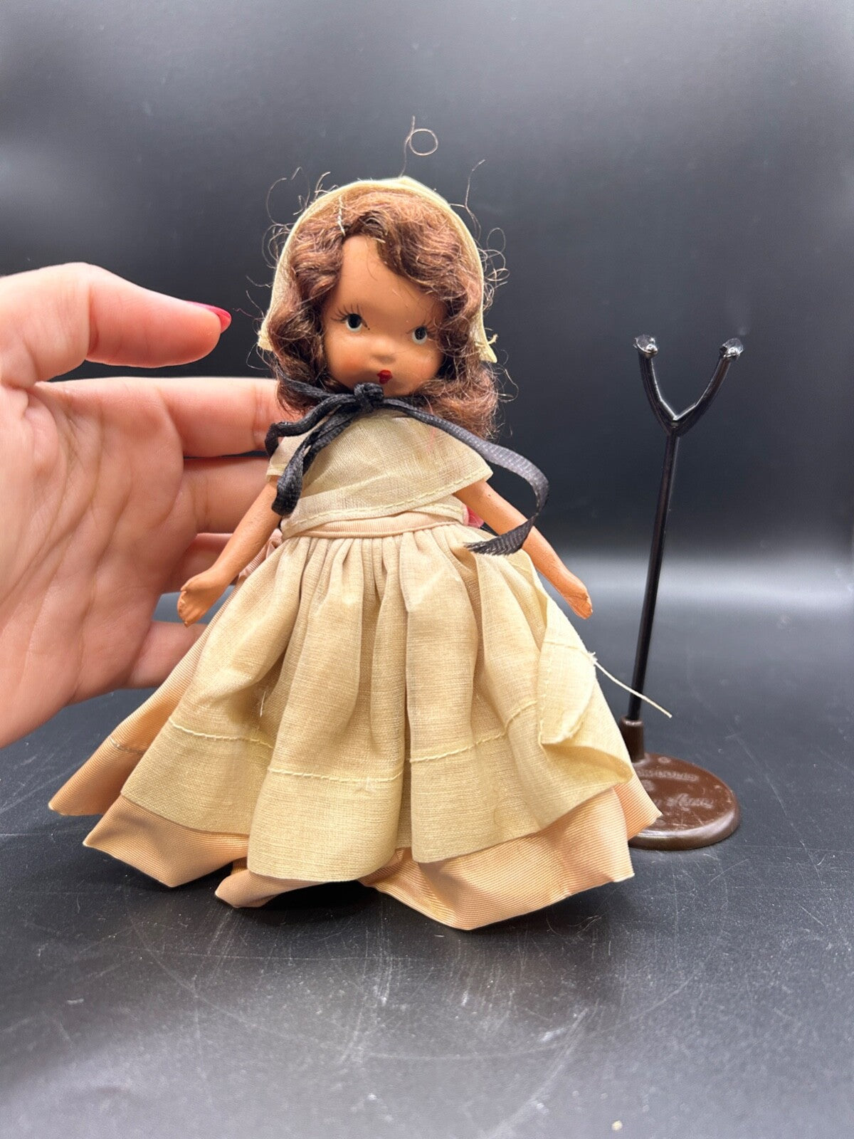 Nancy Ann Storybook Dolls Quaker Maid American Girl Series Bisque 1940s Brunette