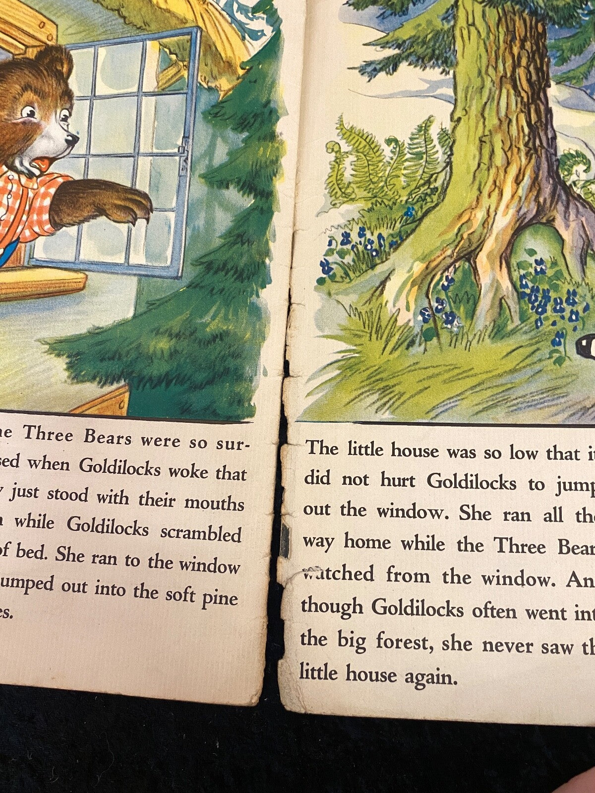 Three Bears Book 3417 Merrill Publishing Co 1937 Children's Story