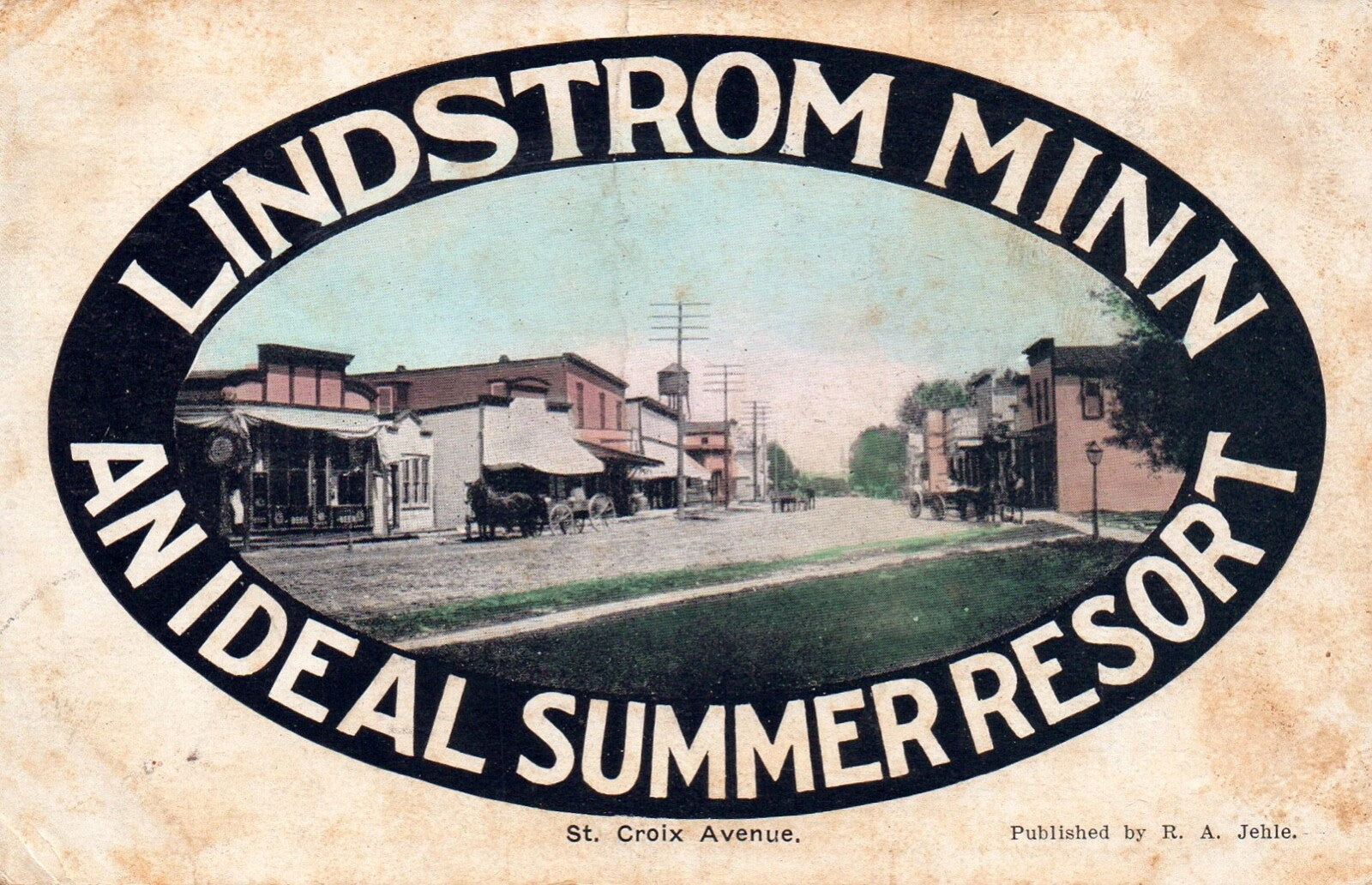 1909 Lindstrom Minn MN Minnesota An Ideal Summer Resort