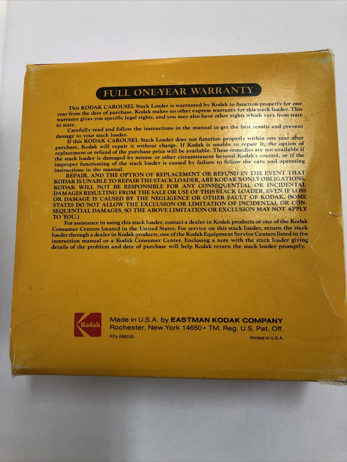 KODAK Carousel Stack Loader B40 For Series 600, 700, 800 & Ektagraphic