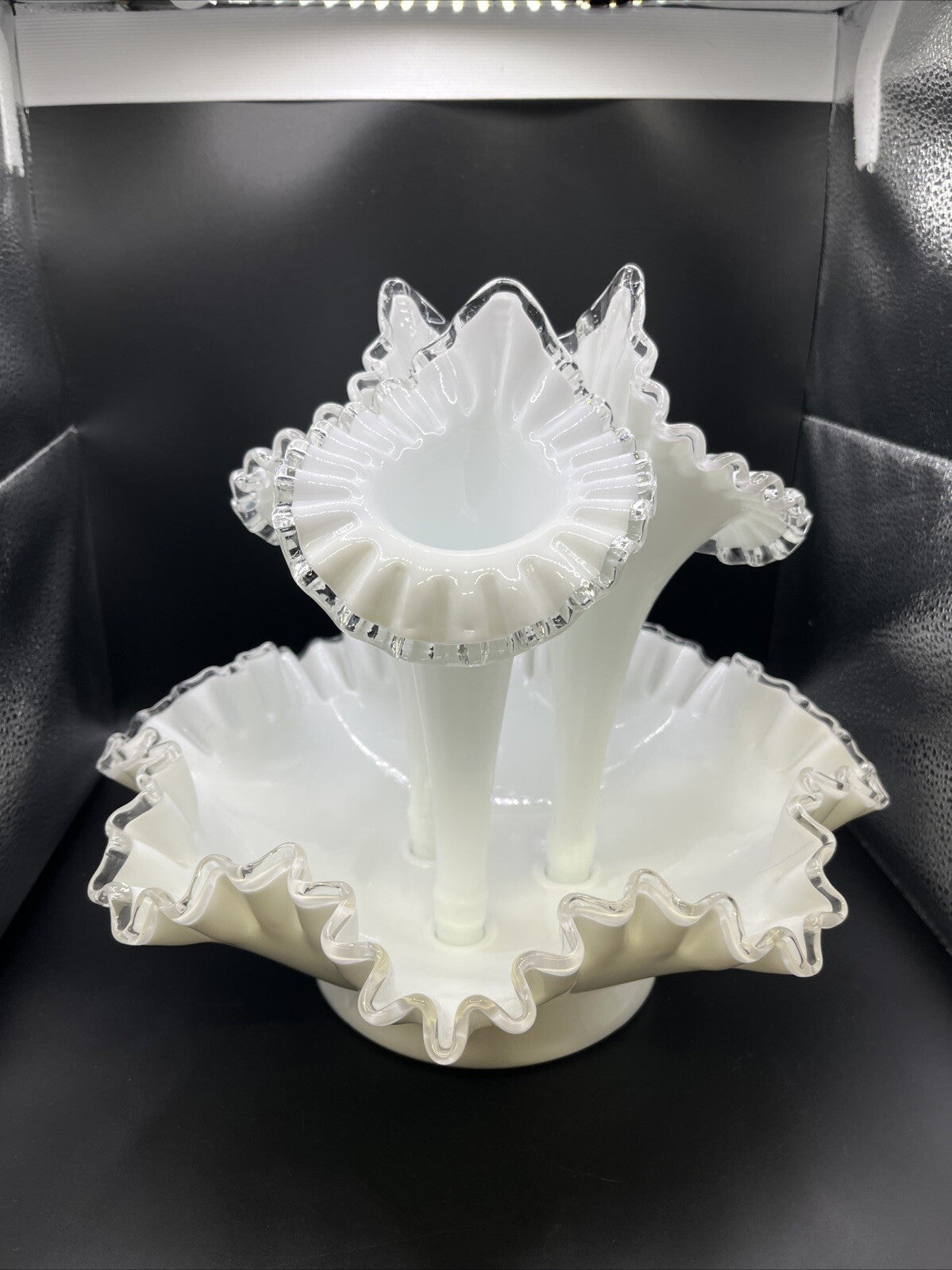 Fenton Silver Crest 4 Pc. Elegant Epergne