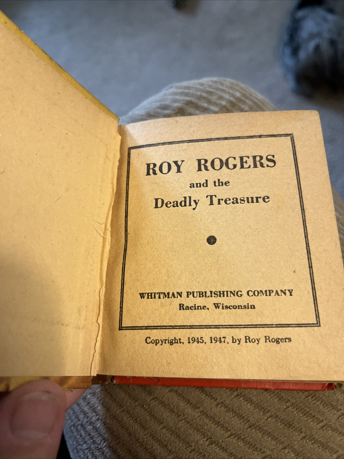 Roy Rogers and the Deadly Treasure #1437 VF 1947