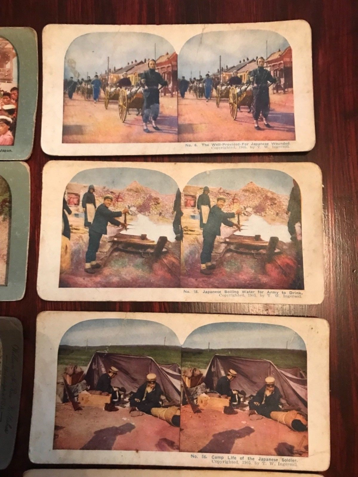 9 1905 stereoview series Japan soldier Japanese military army Kyoto Tokyo 
