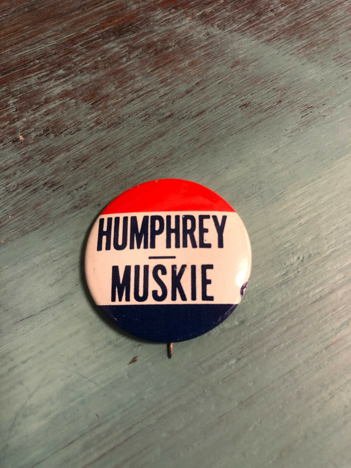 Humphrey Muskie Voting Pin 