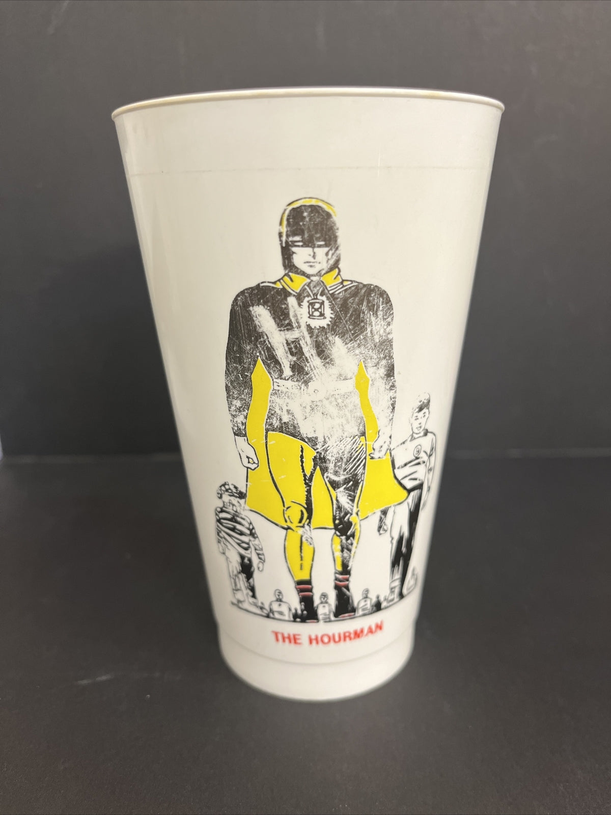 Vintage 1973 7/11 Plastic Slurpee Cup Super Hero "The Hourman"