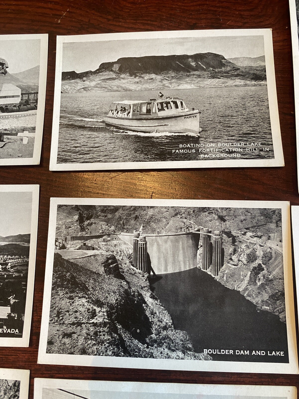 17 Landmark  Boulder City  Hoover Dam Construction Las Vegas Nevada NV Postcard