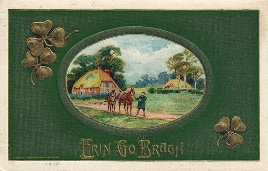 1910 Winsch St Patrick's Day Irish Flag Series Ireland Horses Country