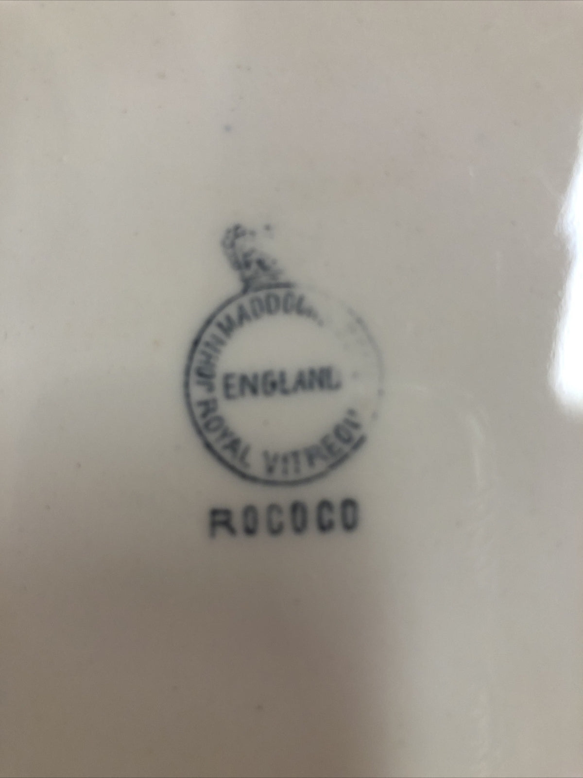 14.5 X 10.25 John Maddock & Sons Royal Vitreous Oval Platter England ROCOCO