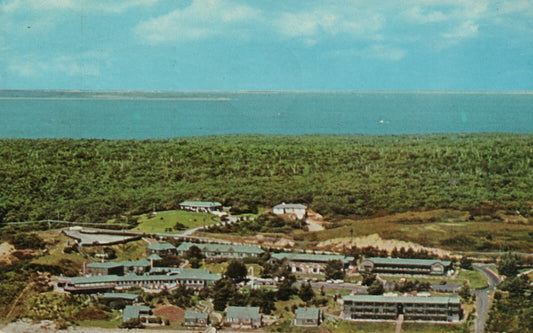 Ocean Front Cottages Long Island New York NY Postcard