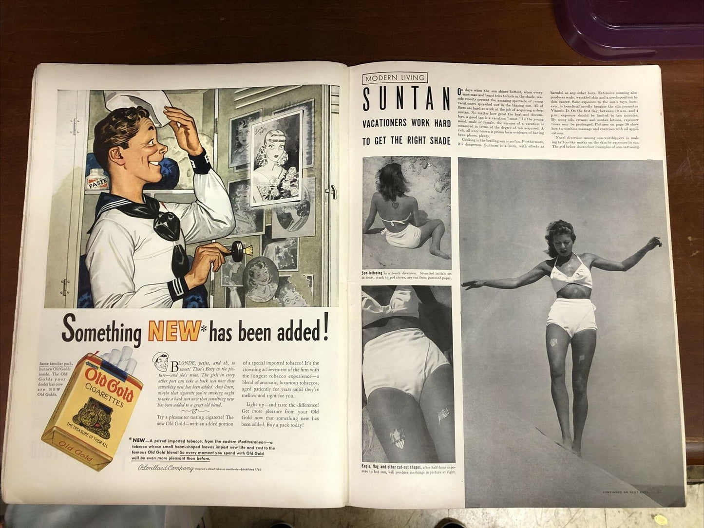 Vintage LIFE Magazine July 21 1941 WWII Singapore Commander  GREAT ADS