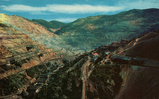 Bingham Copper Mine Salt Lake City SL UT 107 Utah Postcard