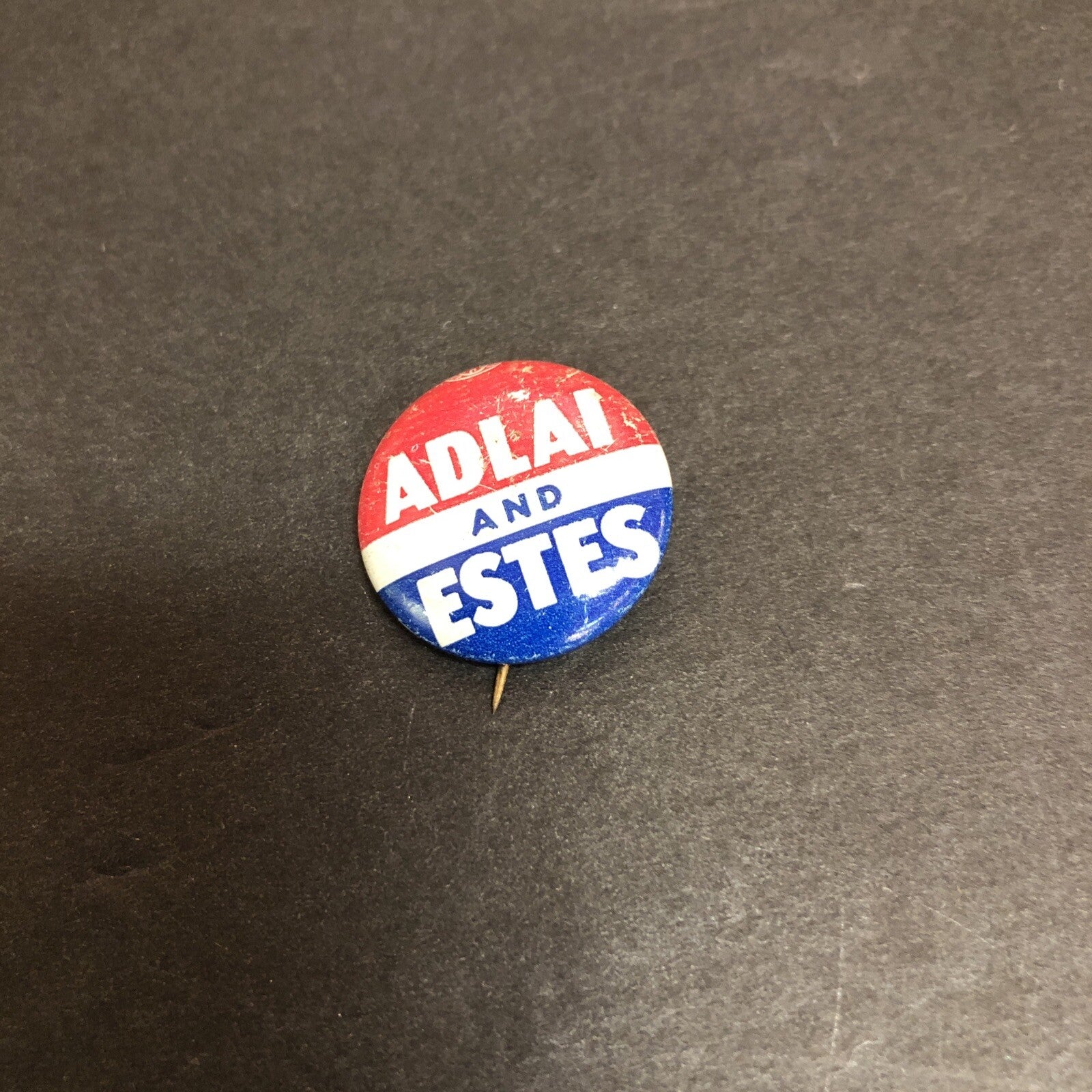 Adlai and Estes Litho 7/8" Political Pin