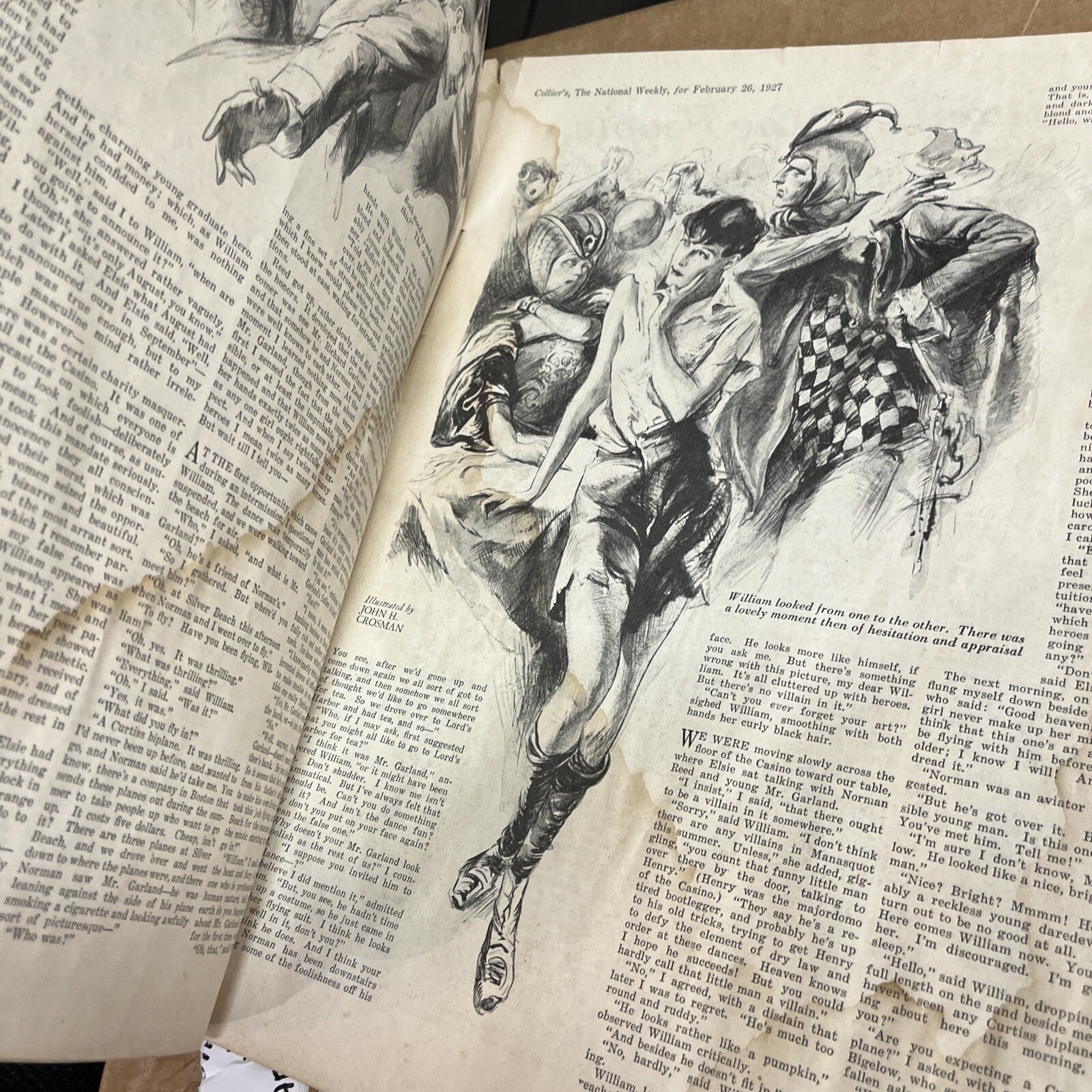 1927 FEBRUARY 26 COLLIER'S MAGAZINE - NICE ILLUSTRATED COVER - L 4402